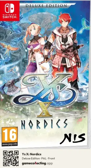 Ys X: Nordics Nintendo Switch, PAL box front
