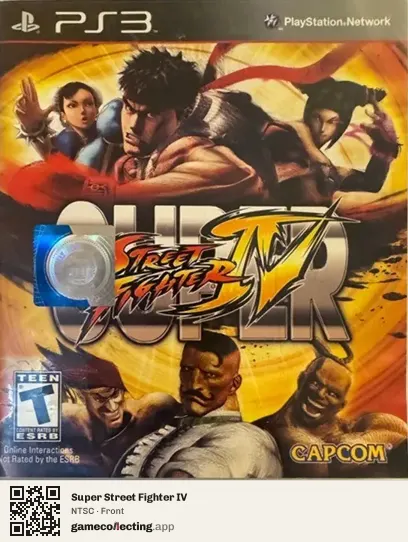 Super Street Fighter IV PlayStation 3, NTSC box front