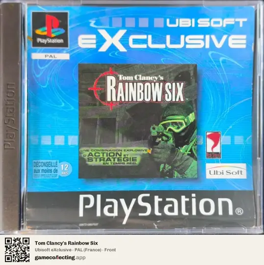 Tom Clancy's Rainbow Six PlayStation, France box front