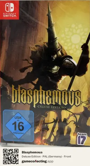 Blasphemous Nintendo Switch, Germany box front