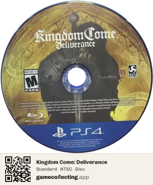 Kingdom Come: Deliverance PlayStation 4, NTSC disc
