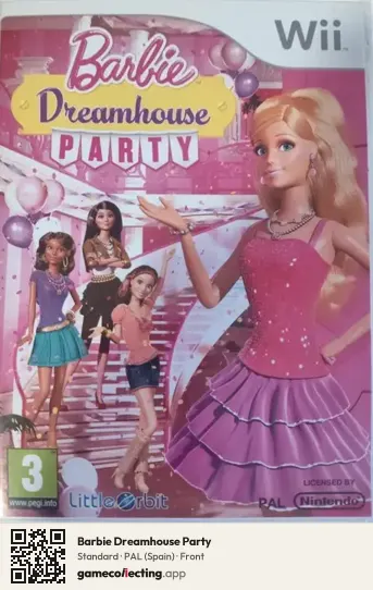 Barbie Dreamhouse Party Nintendo Wii, Spain box front