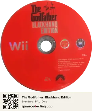The Godfather: Blackhand Edition Nintendo Wii, PAL disc