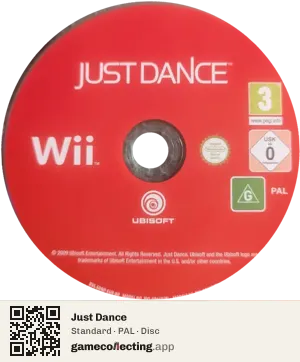 Just Dance Nintendo Wii, PAL disc