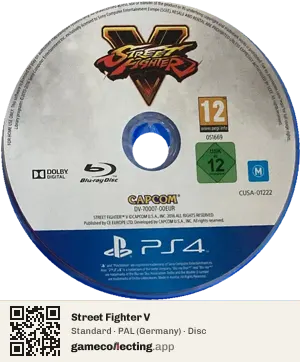 Street Fighter V PlayStation 4, PAL disc