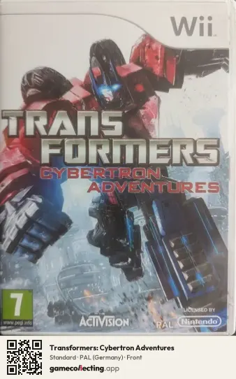 Transformers: Cybertron Adventures Nintendo Wii, Germany box front