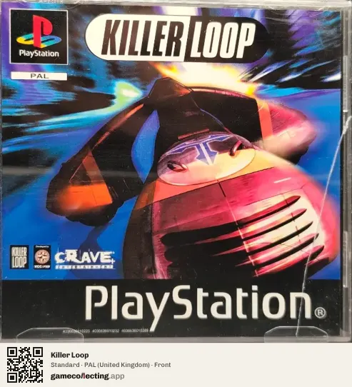 Killer Loop PlayStation, United Kingdom box front