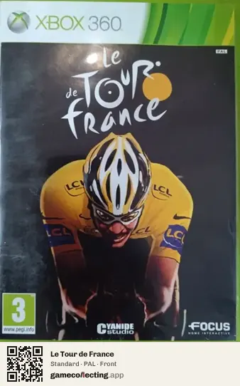 Le Tour de France Xbox 360, PAL box front