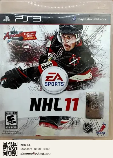 NHL 11 PlayStation 3, NTSC box front