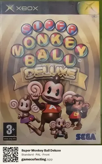 Super Monkey Ball Deluxe Xbox, PAL box front