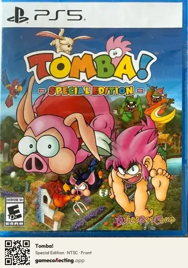 Tomba! PlayStation 5, NTSC box front