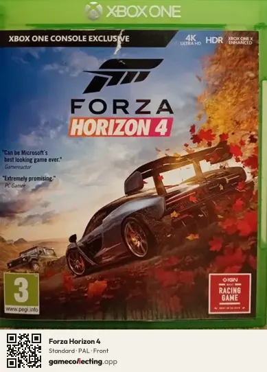 Forza Horizon 4 Xbox One, PAL box front