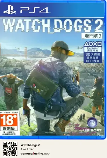Watch Dogs 2 PlayStation 4, Asia box front