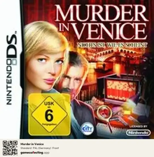 Murder in Venice Nintendo DS, Germany box front