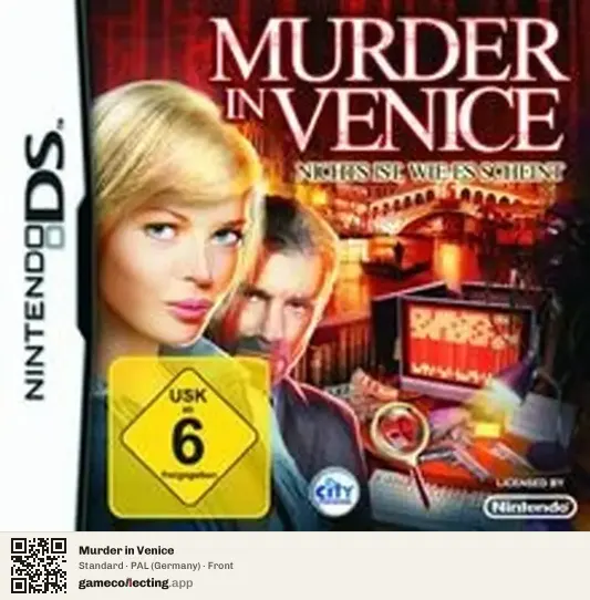 Murder in Venice Nintendo DS, Germany box front