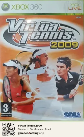 Virtua Tennis 2009 Xbox 360, France box front