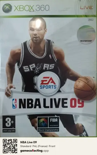 NBA Live 09 Xbox 360, France box front