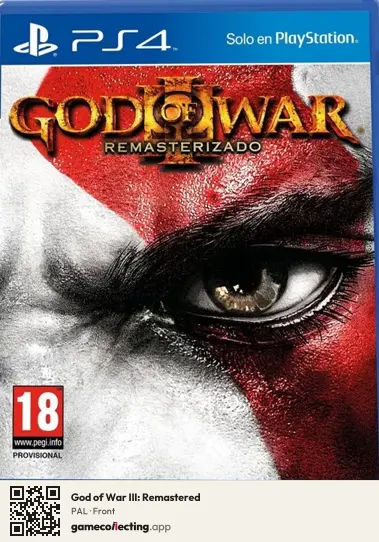 God of War III: Remastered PlayStation 4, PAL box front