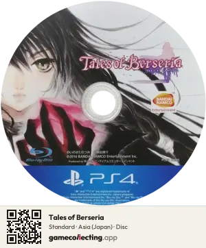 Tales of Berseria PlayStation 4, Asia disc