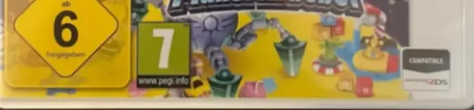 Kirby: Planet Robobot, the USK square on its front