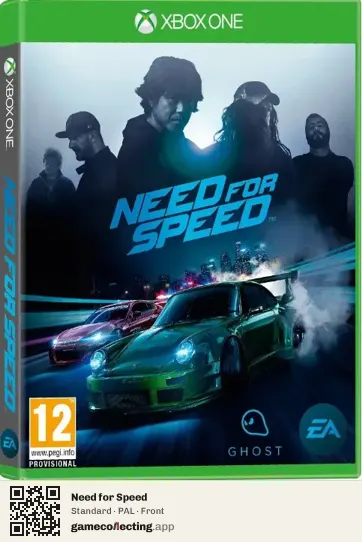 Need for Speed Xbox One, PAL box front
