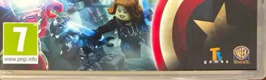 LEGO Marvel's Avengers, the PEGI square on its front
