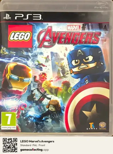 LEGO Marvel's Avengers PlayStation 3, PAL box front