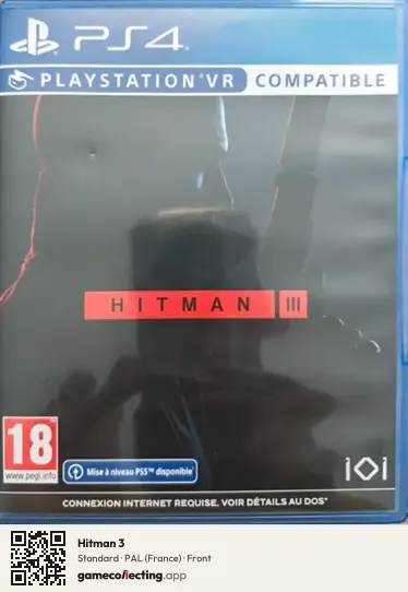 Hitman 3 PlayStation 4, France box front