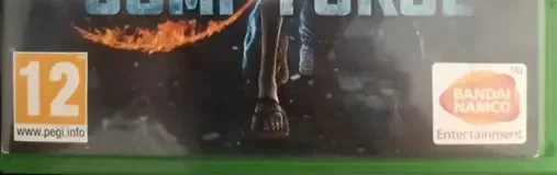 Jump Force, the PEGI square on its front