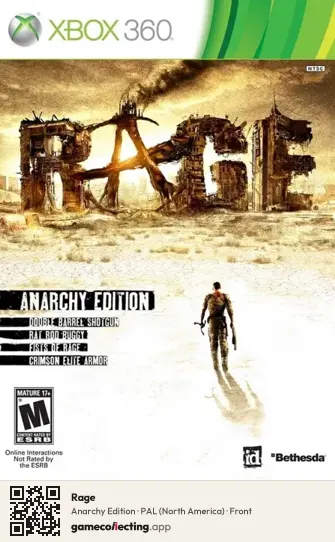 Rage Xbox 360, North America box front