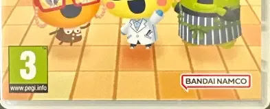 Tamagotchi Plaza, the PEGI square on its front