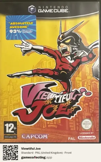 Viewtiful Joe Nintendo GameCube, United Kingdom box front