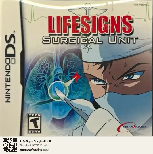 LifeSigns: Surgical Unit Nintendo DS, NTSC box front