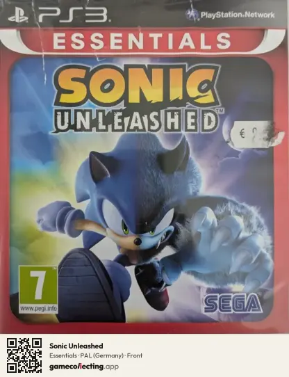 Sonic Unleashed PlayStation 3, Germany box front