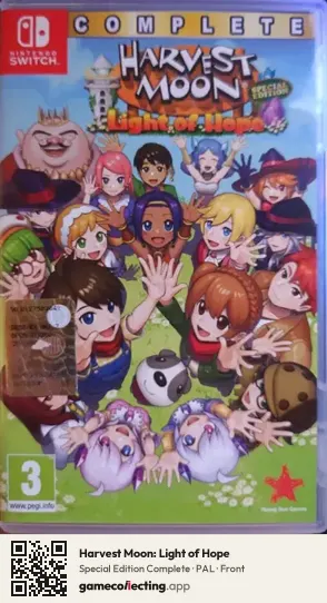 Harvest Moon: Light of Hope Nintendo Switch, PAL box front