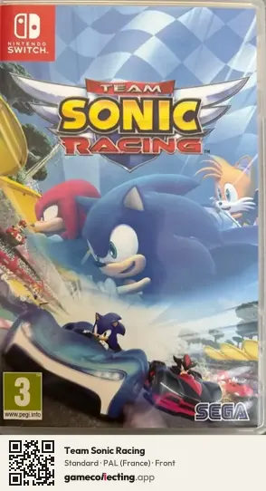 Team Sonic Racing Nintendo Switch, France box front