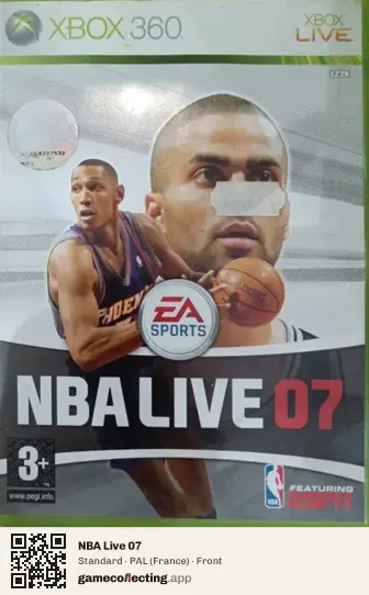NBA Live 07 Xbox 360, France box front