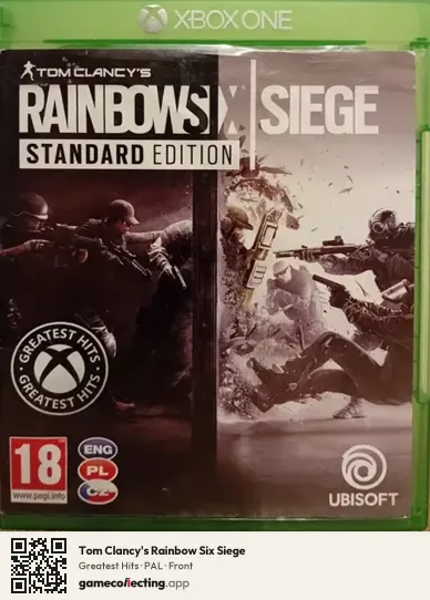 Tom Clancy's Rainbow Six Siege Xbox One, PAL box front
