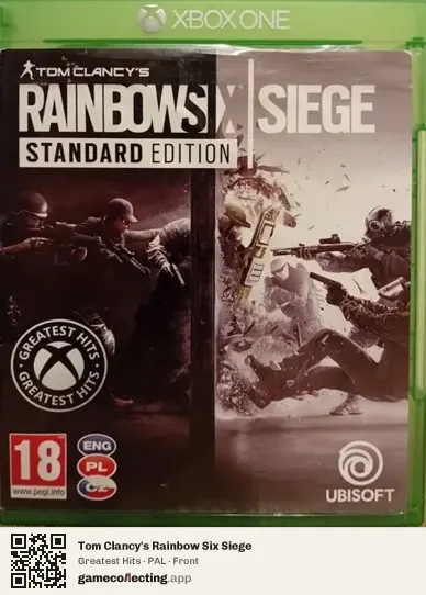 Tom Clancy's Rainbow Six Siege Xbox One, PAL box front
