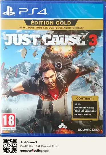 Just Cause 3 PlayStation 4, France box front