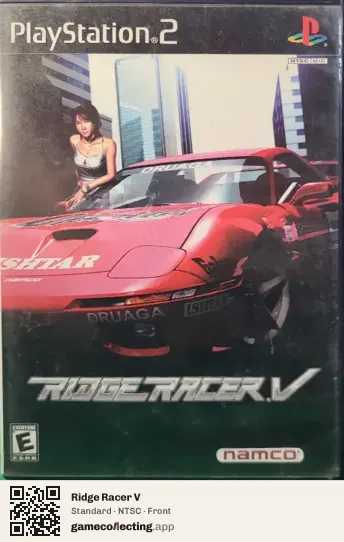 Ridge Racer V PlayStation 2, NTSC box front