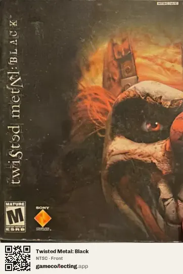 Twisted Metal: Black PlayStation 2, NTSC box front