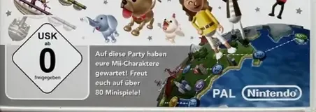 Wii Party, the USK square on its front