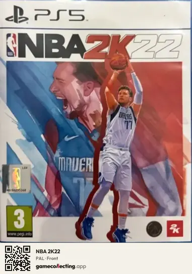 NBA 2K22 PlayStation 5, PAL box front