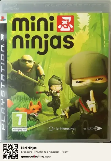 Mini Ninjas PlayStation 3, United Kingdom box front
