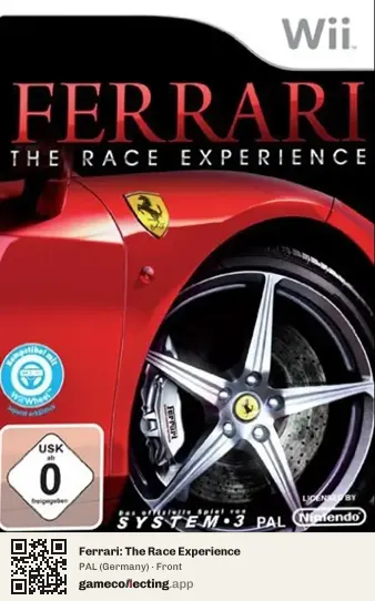 Ferrari: The Race Experience Nintendo Wii, Germany box front