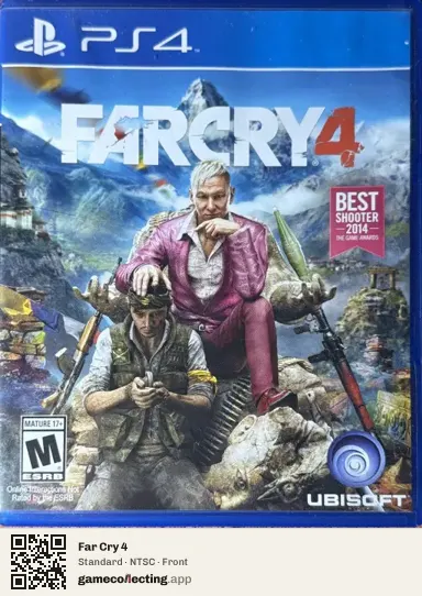 Far Cry 4 PlayStation 4, NTSC box front