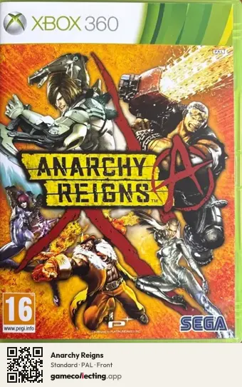 Anarchy Reigns Xbox 360, PAL box front