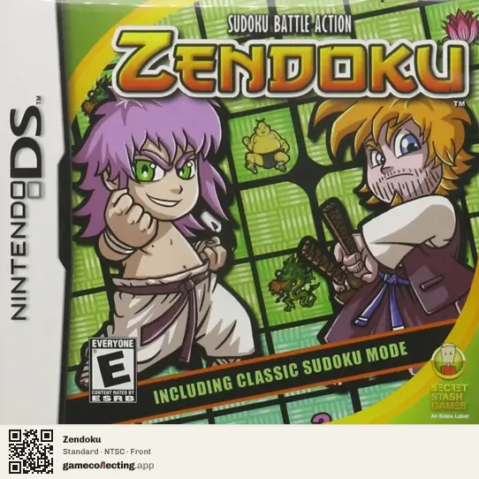 Zendoku Nintendo DS, NTSC box front