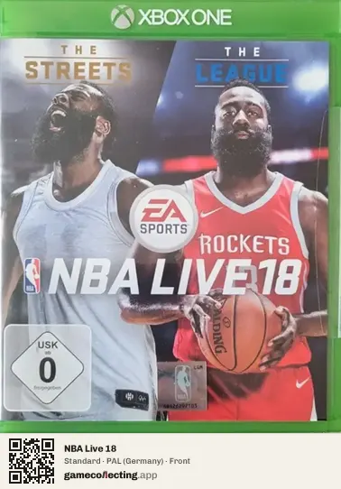 NBA Live 18 Xbox One, Germany box front